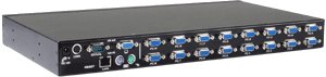 Peppercon 16 Port IP KVM Switch (1U rack) with cables