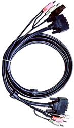 Aten 1.8m DVI-D (Dual Link) USB and Audio cable