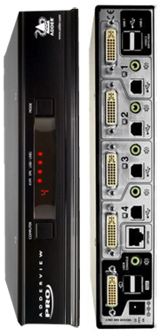 AdderView PRO DVI 4 Port KVMA Switch 