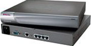 Single-feed AC power 4-port secure console server with 2 console ports 