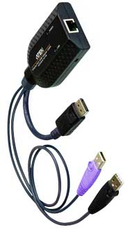 Aten USB DisplayPort Virtual Media KVM Adapter with Smart Card Support