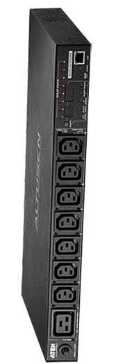 Aten 20A/16A 8 Outlet 1U Outlet-Metered & Switched eco PDU