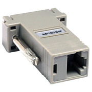 Raritan power control, RJ-45 (F) to DB9 (F) nulling serial adapter