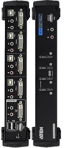 Aten 4-Port USB 2.0 DVI KVMP Switch (includes cables)