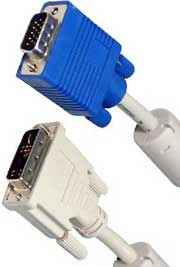 2m. DVI-A to VGA Cable