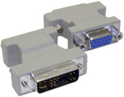 DVI-A Male - VGA (HD15) Female Adapter