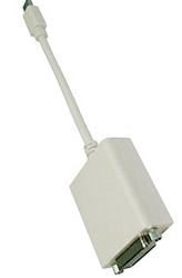 Mini DisplayPort Male - DVI-i Female video adapter cable