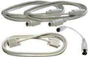 AT style CPU to KVM Switch - 2 metre kit (3 cables)