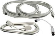 AT style CPU to KVM Switch - 3 metre kit (3 cables)