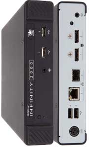 ADDERLink INFINITY 2102 Dual-head digital video, audio, and USB2.0 over 1GbE IP network. RECEIVER UNIT