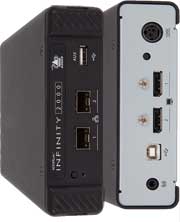 AdderLink Infinity Dual Head, Dual SFP DisplayPort Transmitter unit