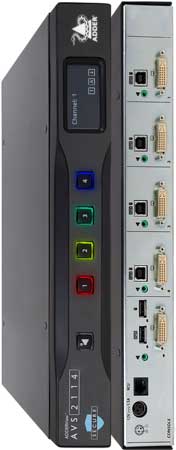 Adder 4 port Secure NIAP PP 4.0 DVI KVM switch 