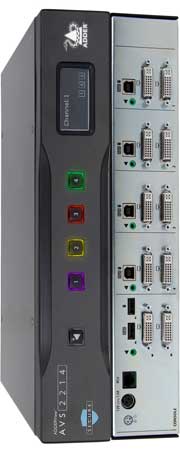 Adder 4 port Secure NIAP PP 4.0  Dual View DVI KVM switch 