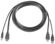  Austin Hughes USB / HDMI KVM Cable for 4K KVM, 6ft (1.8m)