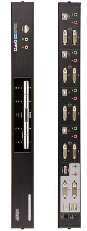 Aten 4-Port USB DVI Dual Link Dual Display/Audio KVMP Switch