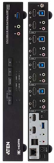 10 Port USB Switch, KM Switcher with USB HID, Hotkey Switching