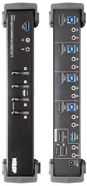 ATEN  4-Port USB 3.0 4K DisplayPort KVMP Switch (cables included) 