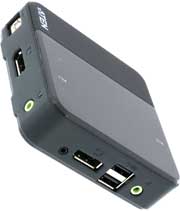 Aten 2-Port USB DisplayPort KVM Switch 4K UHD Supported