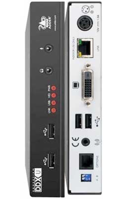DDX User Module / Single Link resolution DVI video extender with USB HID over a single cable
