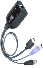 Aten USB HDMI Virtual Media KVM Adapter Cable (Support Smart Card Reader and Audio De-Embedder)