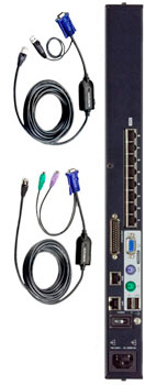 Aten 8 Port Cat 5 High Density Switch Bundle includes 8 Cables - Access over the Internet