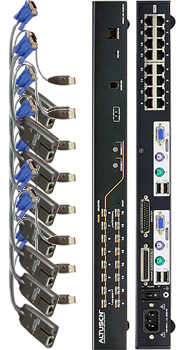 Altusen 2 console 16 Port (Cat5) KVM Switch with CIMs