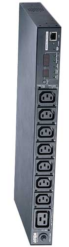 1U Eco PDU, 16A, C13x7 C19x1 Bank Level Metered Free Eco PDU Manager Software