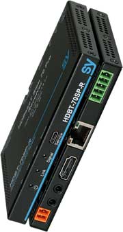 SY Electronics Ultra Slim Pro HDBaseT 70M Extender Set - Scaling, Test Pattern, Audio de-embed, EDID, HDCP, Diagnostic Tools