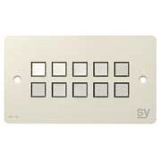 SY Electronics UK 10 Button Keypad Controller 2 Gang White