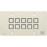 SY Electronics European 10 Button Keypad Controller with Ethernet 2 Gang White