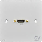 SY Electronics UK HDMI Single Gang Wall Input Plate White