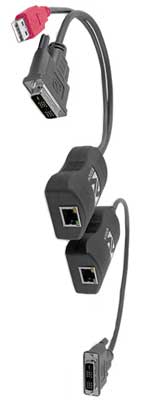 AdderLink Line powered DVI extender up to 50m.