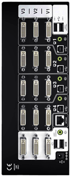 AdderView PRO TRIPLE DVI 4 Port KVMA Switch 