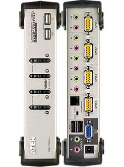Aten 4-Port PS/2 / USB & VGA KVMP Switch with Audio and OSD Support