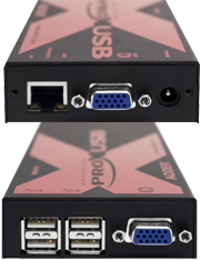 AdderLink Single VGA, USB and Audio Extender - UK mains lead