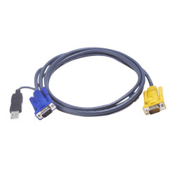 Aten 2L-5202UP 1.8M USB KVM Cable with 3 in 1 SPHD and built-in PS/2 to USB converter