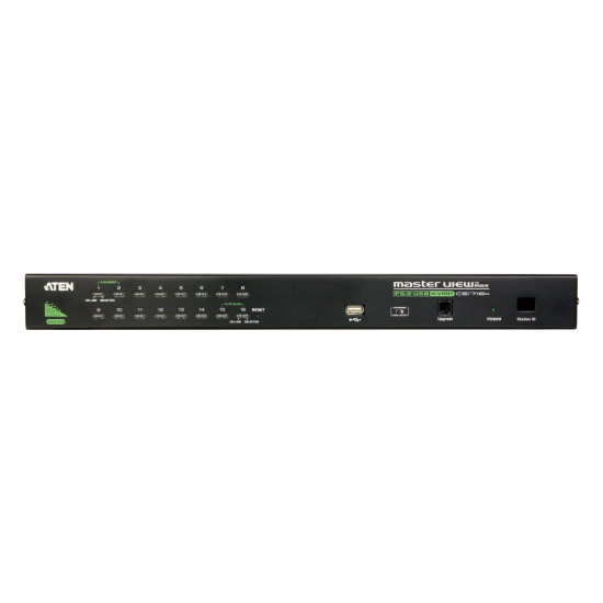 CS1716A - 16-Port PS/2-USB VGA KVM Switch with Daisy-Chain Port and USB Peripheral Support 