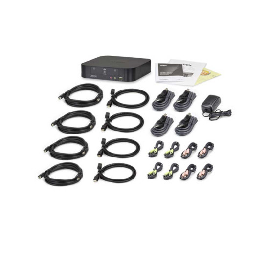 CS1944 - 4 Port USB Mini DisplayPort/Audio Dual Display KVMP™ Switch (Cables included) 