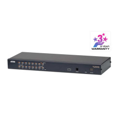 KH1516A - 16 Port Multi-Interface (DisplayPort, HDMI, DVI, VGA) Cat 5 KVM Switch