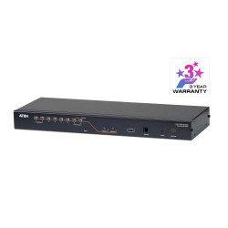 KH2508A - 2 Console 8 Port Multi-Interface (DisplayPort, HDMI, DVI, VGA) Cat 5 KVM Switch