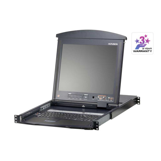KL1508AM  - 8-Port Multi-Interface Cat 5 Dual Rail 17" LCD KVM Switch