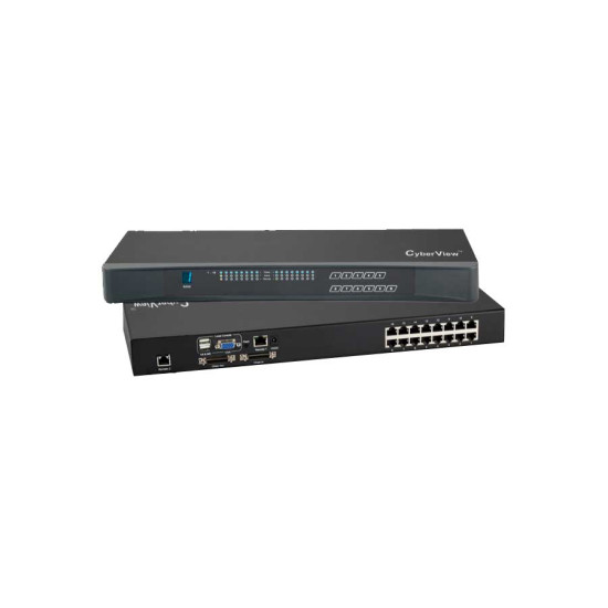 MU-1603  - 16 Port Matrix Cat6 KVM Switch 1 Local + 2 Extended Remote Users