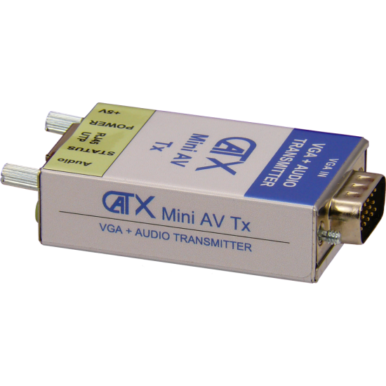 CX-0M-AV-T  - CatX Mini AV Tx VGA and Audio Transmitter Unit - 150M