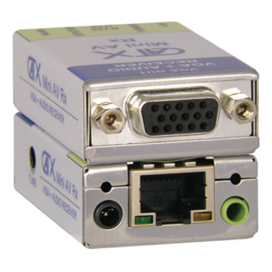 CX-0M-AV-R  - CatX Mini AV Rx VGA and Audio Receiver Unit - 150M