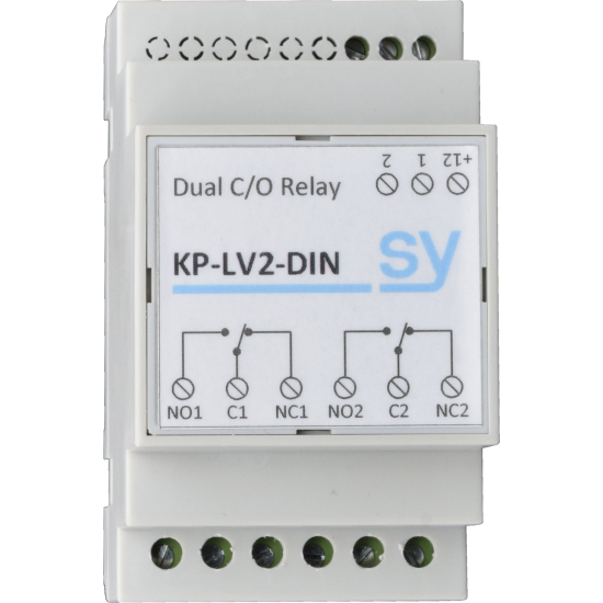 SY Electronics SY-KP-LV2-DIN Dual Low Voltage Change Over Relay