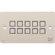 SY Electronics SY-KP10-BW UK 2 Gang White 10 Button Keypad Controller