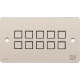 SY Electronics SY-KP10E-BW UK 2 Gang White 10 Button Keypad Controller with Ethernet