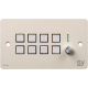 SY Electronics SY-KP8VE-BW UK 2 Gang White 8 Button Keypad Controller with Ethernet & Rotary Volume Control