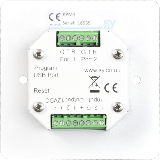SY Electronics SY-KPM6-BW UK Single Gang White 6 Button Keypad Controller