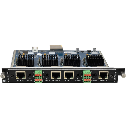 SY Electronics SY-MC4UBT-I 4K UHD 4 Port HDBaseT Input Card with Audio Embedder
